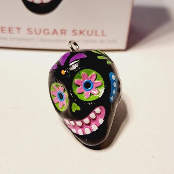 2023 Hallmark Halloween SWEET SUGAR SKULL Keepsake Ornament 1" MINIATURE - Picture 1 of 7